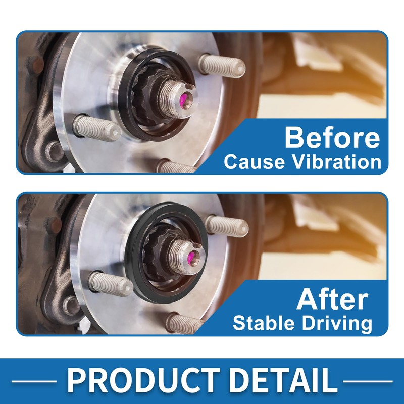 A ABSOPRO Wheel Hub Centric Ring Durable OD 64.1mm to