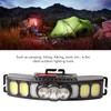 Wave Induction Headlight with Power Display 1200mAh Bright USB Charging