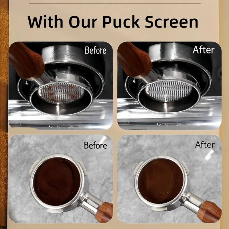 Espresso Puck Screen for 54mm Portafilter Basket, 1.7mm Thickness Made