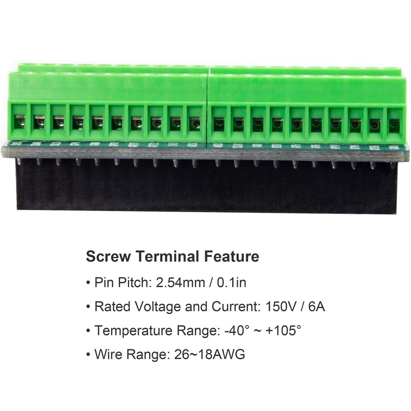 for RPi Pi IO GPIO Terminal Blocks Breakout Board 40Pin