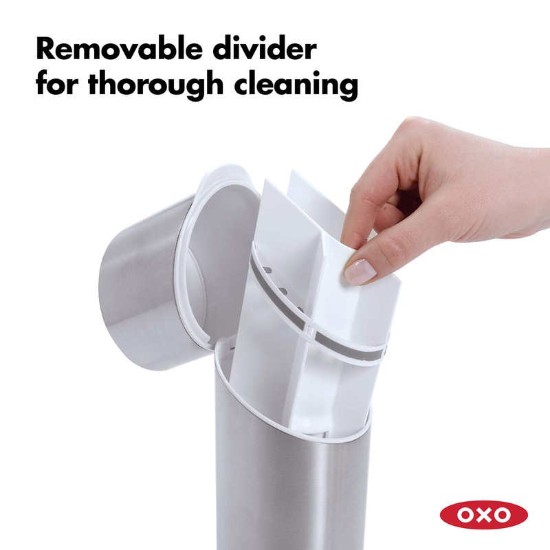 OXO Good Grips Stainless Steel Toothbrush Organizer 9.75 Inch