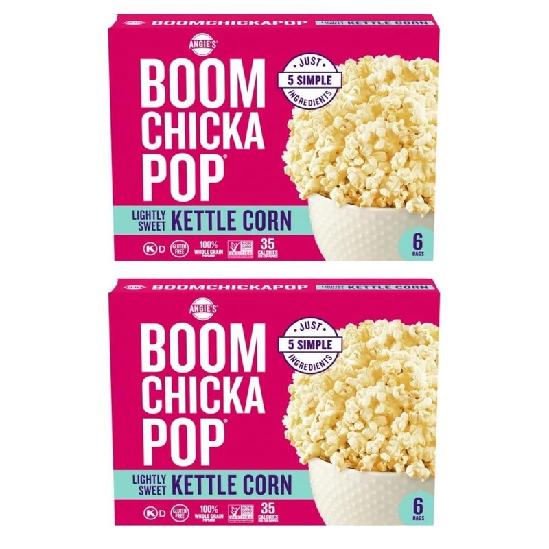 Angie's Boom Chicka Pop Microwave Lightly Sweet Kettle Corn Popcorn