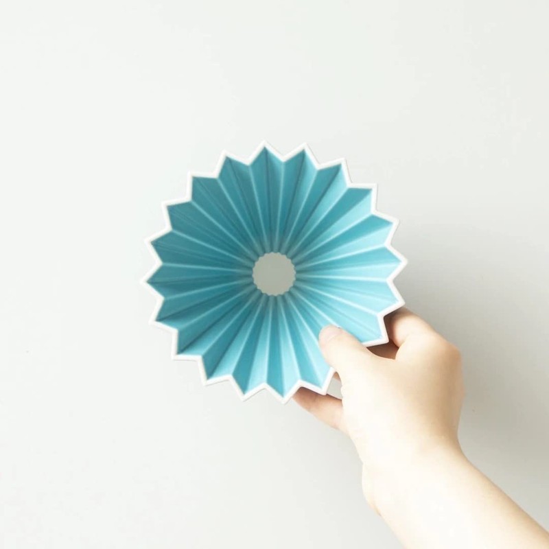 k-ai origami Origami Dripper, Small, Turquoise, *Dripper Holder Sold Separately