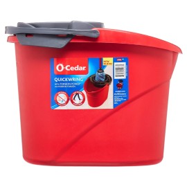 Unbranded O-Cedar QuickWring Bucket, 2.5 Gallon Mop Bucket with Wringer, Red