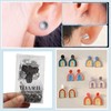 TOAOB 300 Pairs Flat Stainless Steel Earrings and 6 mm