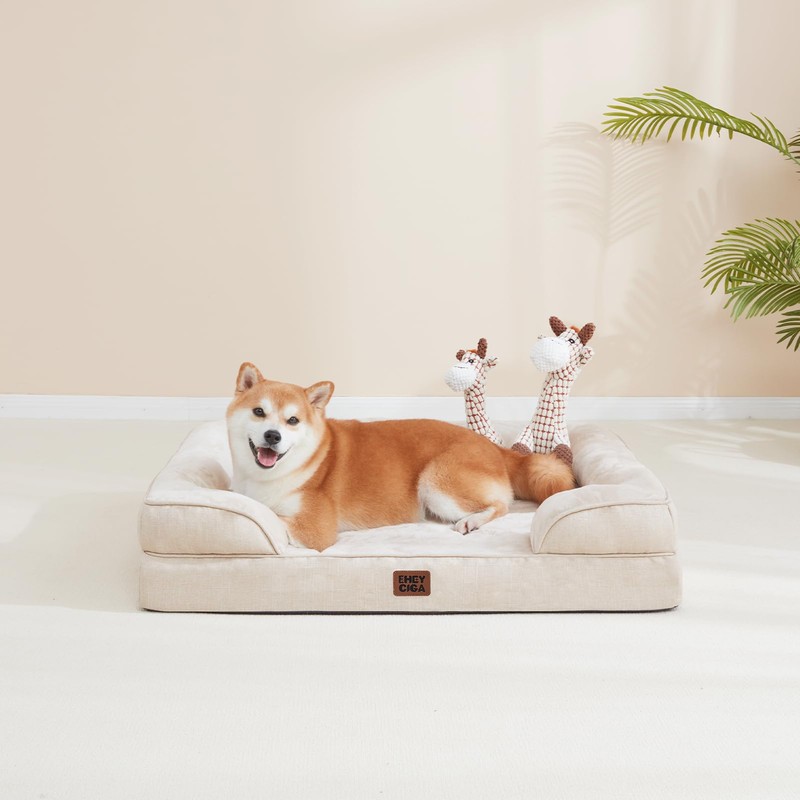 EHEYCIGA Orthopedic Dog Bed for Small Dogs, Waterproof Memory Foam
