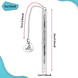 Thank You Coach Bookmark Coach Appreciation Gifts for Men Women Baseball Softball Soccer Basketball Volleyball Swim Gymnastics Cheer Coaches Leaving Retirement Christmas Birthday Gifts