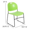 Flash Furniture HERCULES Series 880 lb. Capacity Green Ultra-Compact Stack