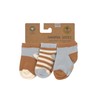 LÄSSIG Children's Trainer Socks Set of 3 Light Blue Caramel