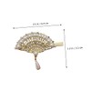 Vaguelly 4pcs Elegant Pearl Fan Hairpins Stylish Hair Clips for