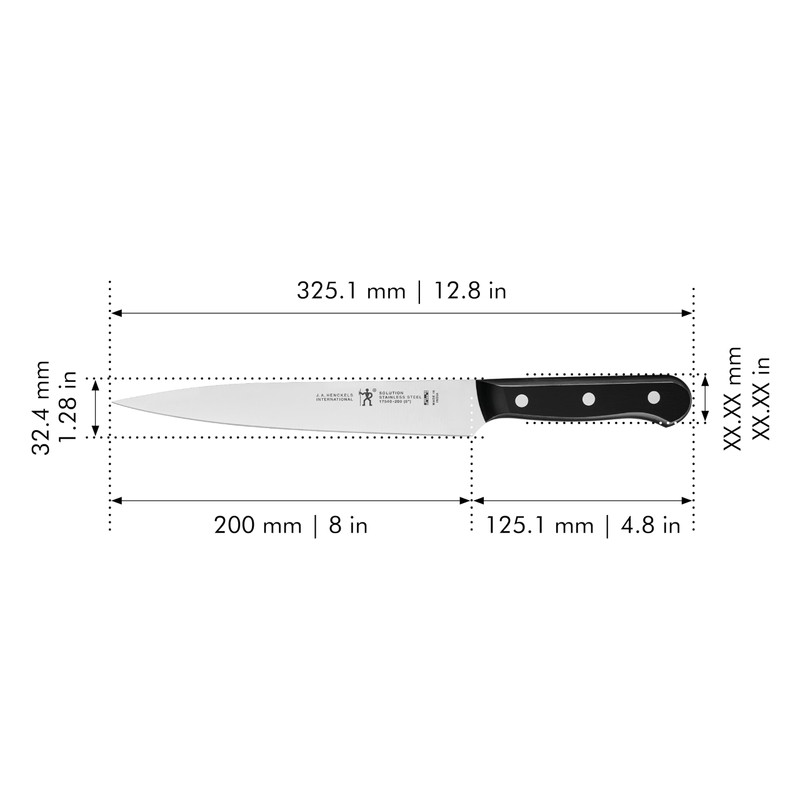 HENCKELS Solution Razor-Sharp 8-inch Carving Knife, German Engineered Informed by
