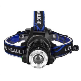 M6 LED Headlamp – 1500 Lumen Rechargeable, Waterproof, Adjustable Zoom Headlight for Camping, Hiking, Hunting, Running & Outdoor Activities