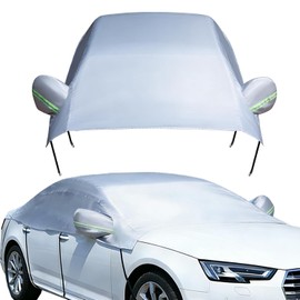 Parasol para Auto, Cubierta para Auto Protección, Funda Universal para Sol para Carro, Impermeable Cubre Sol para Automóvil, Accesorios para Carro con Tiras Reflectantes (M-Vehículo todoterreno)