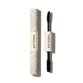 SHEGLAM Máscara de Pestañas 2 en 1 Volumen y Longitud - Rímel Lavable de Larga Duración con Doble Cabezal - Maquillaje de Ojos                        