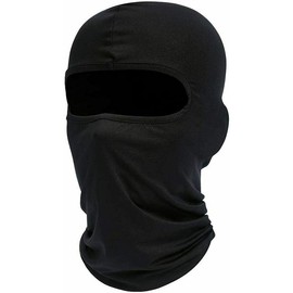 Face Mask UV Protection for Men Women Ski Motorcycle Running Sun Hood - Color: black