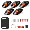 AOXLFU 5 Pack Ambe Cab Lights,16 LED 12V Top Marker