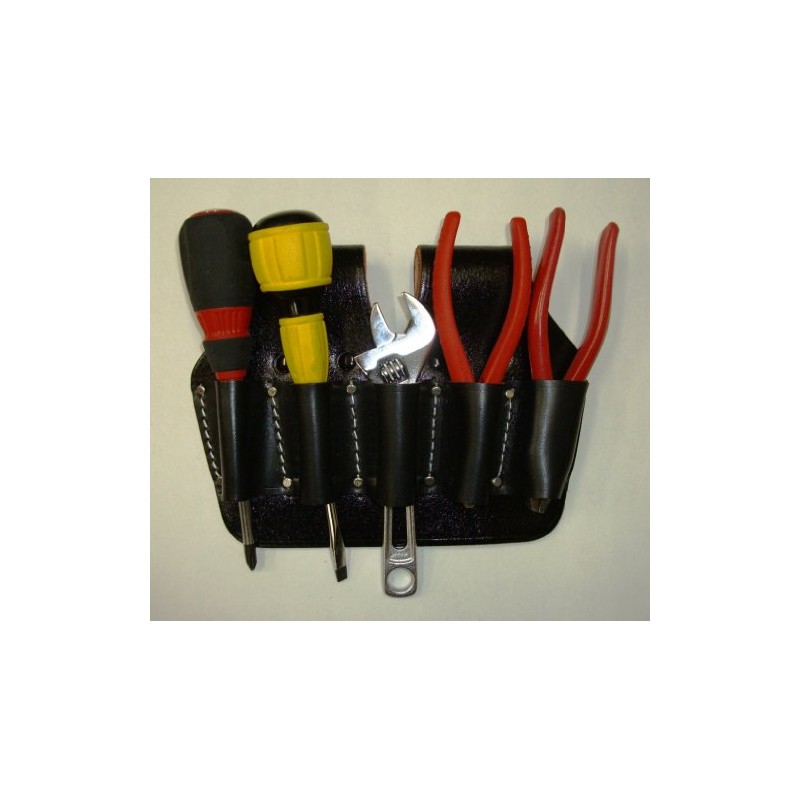 Kozuchi SP-A5 Black Floor Leather Pliers Holder for 7 Inches