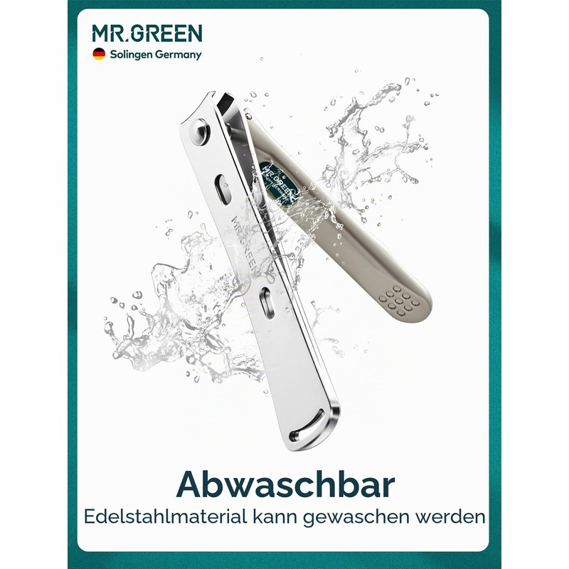 MR.GREEN Premium Nail Clippers Set with Leather Case - Timeless