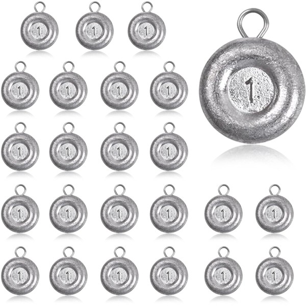 Pfeibk Fishing Weights Sinkers Disc Sinkers, Coin Fishing Sinkers Surf