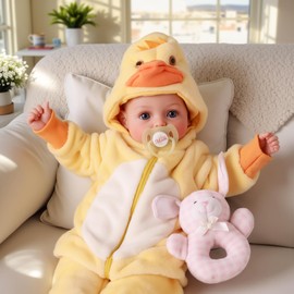 BABESIDE Value 5-Piece Realistic Baby Doll Set – Includes 15-Inch Soft Body Doll, Outfit, Bottle, Magnetic Pacifier & Birth Certificate – Ideal Gift for Kids, Birthday, Pretend Play