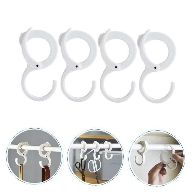 Ipetboom 4pcs Adjustable Clasp Hooks Practical Hangers for Kitchen and