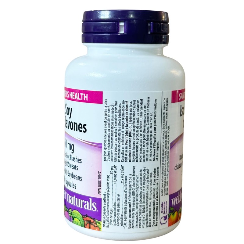 Webber Naturals Soy Isoflavones 50mg 90 Capsules