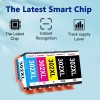 huoxunm Compatible Epson 302XL Ink Cartridges 5-Pack with Smart Chip