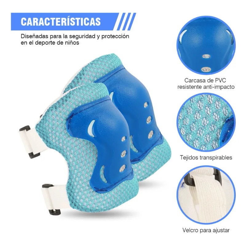 Trixter Kit Equipo De Protección Para Patinar Niños Conjunto De
