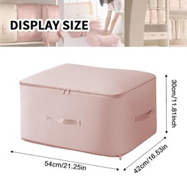 Ultra Space Saving Self Compression Organizer 2024 New Clothes Storage Bags Storage Tote For Space Saving Compression Bag For Clothes Duvet Blankets Comforters Storage Bags(Pink, L(54 * 42 * 30CM))