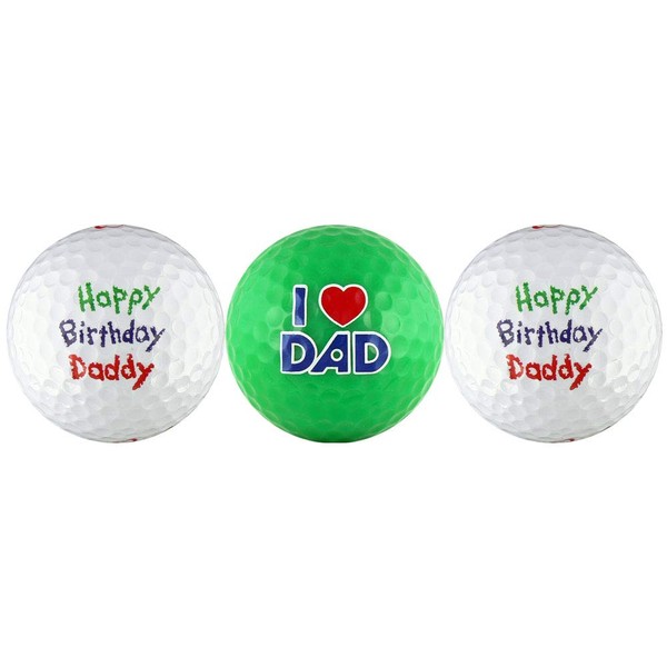 EnjoyLife Inc Happy Birthday Daddy w/I Love Dad Golf Ball Gift Set