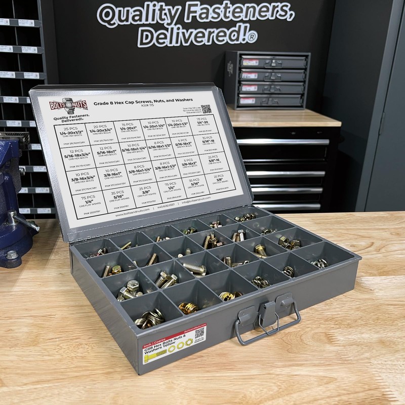 Grade 8 Hex Cap Bolts Screws, Nuts, Washers, Lock Washers