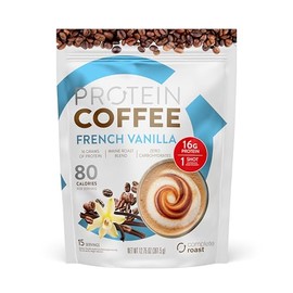 Complete Roast Coffee Protein, 12-18 g of Protein, 0 Carbs, 15 Servings (13, French Vanilla)