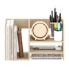 Furinno Hermite Wood Desktop Book and Home Office Supplies Storage