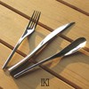 Nagao IKI Dinner Cutlery Set, Lotus, 3 Pieces, 18-8 Stainless