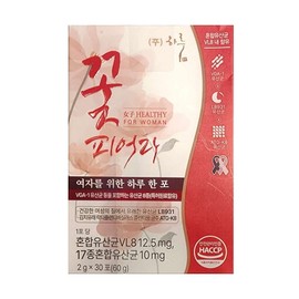 Detailed page [4+1 box] 30 packets of vaginal lactic acid bacteria for women, bloom, 17 types of mixed lactic acid bacteria, 5-month supply / [4+1박스] 여자를 위한 질유래유산균 30포 꽃피워라 17종 혼합유산균 5개월분