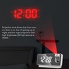 LED Projection Alarm Clock for Bedroom, Digital Clock with 180°