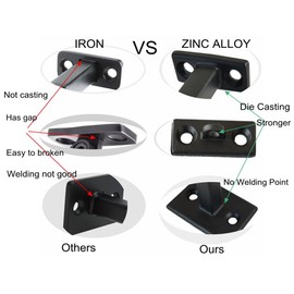 Langdoly Heavy Duty Swivel 𝐙𝐈𝐍𝐂 𝐀𝐋𝐋𝐎𝐘 Handrail Brackets 𝗡𝗢 𝗪𝗘𝗟𝗗𝗜𝗡𝗚, 𝗔𝗡𝗧𝗜-𝗥𝗨𝗦𝗧, Integrated DIE-𝗖𝗔𝗦𝗧𝗜𝗡𝗚 Brackets for Indoor Staircase (Pack of 5)