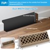 Blulu 1 Pcs 18 Inch Baseboard Register Duct Opening Size