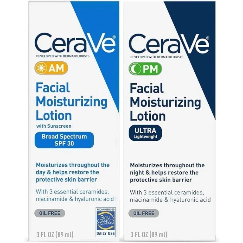 CeraVe Day & Night Face Lotion Skin Care Set |