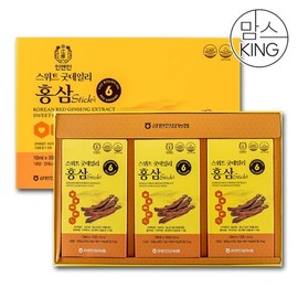 Mom's King [강원인삼농협] 6년근 홍삼 스위트 굿데일리 홍삼스틱 10mlX30포 [Kangwon Ginseng Cooperative] 6-Year-Old Red Ginseng Sweet Good Daily Ginseng Stick 10ml x 30 Pouches