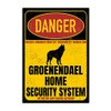 Groenendael Sign Danger Security System Door Sign Dog Sign Warning