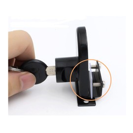 Glass Cabinet Lock Jewelry Watch Display Cabinet Lock Document Book Security Display Cabinet Lock 5-8 mm / 0.2'' - 0.31'' mm Glass Door No Drilling (Black)