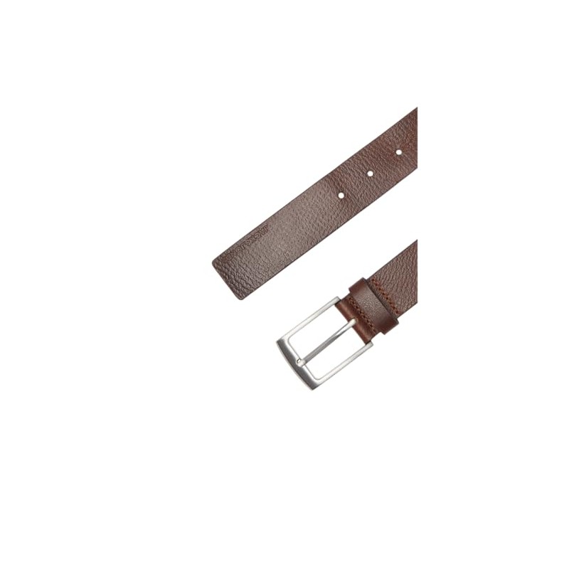 JACK & JONES Men's Jacstockholm Leather Belt Noos, Brown Stone