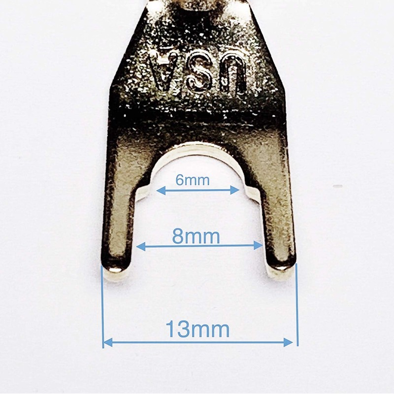 CESS-125L Spades Fork Plug to Twist Binding Post Banana Female