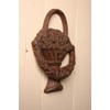 Esschert Design Classic Design Cast Iron Door Knocker, Antique Brown