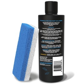 Callus Remover Gel – Professional Foot Callus Removal for Smooth Feet & Cracked Heels – Extra Strength Callus Gel with Pumice Stone – 8oz, Made in USA
