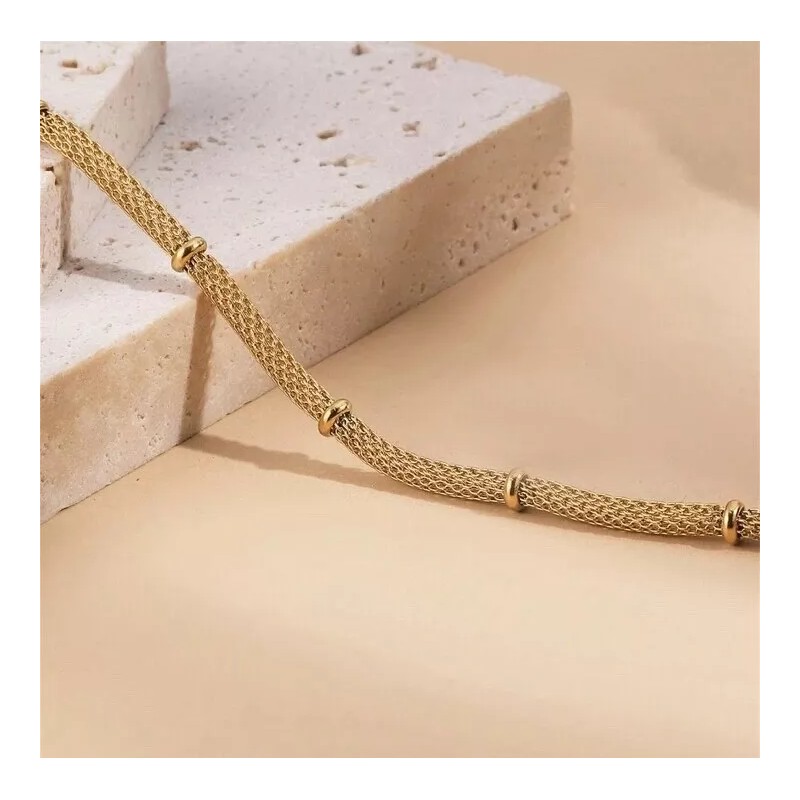 ZARD Mesh Chain Station Necklace