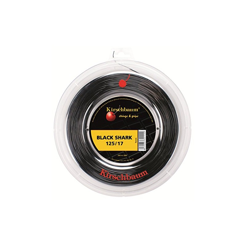 Kirschbaum Saitenrolle Shark, Schwarz, 200m, 0105190216700010