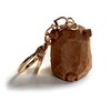 UNDERPINE Lovely Bear Keychain Keyring Clip Charm Accessories Miniature Carved