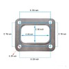 T4 Turbo Turbocharger Inlet Twin Scroll Gasket Stainless Steel Precision